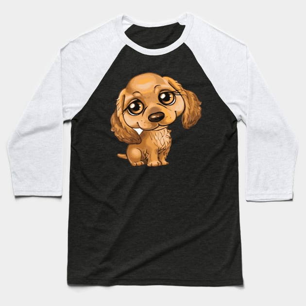 Dog Motif Dog Lover Gift Idea Design Baseball T-Shirt by Shirtjaeger